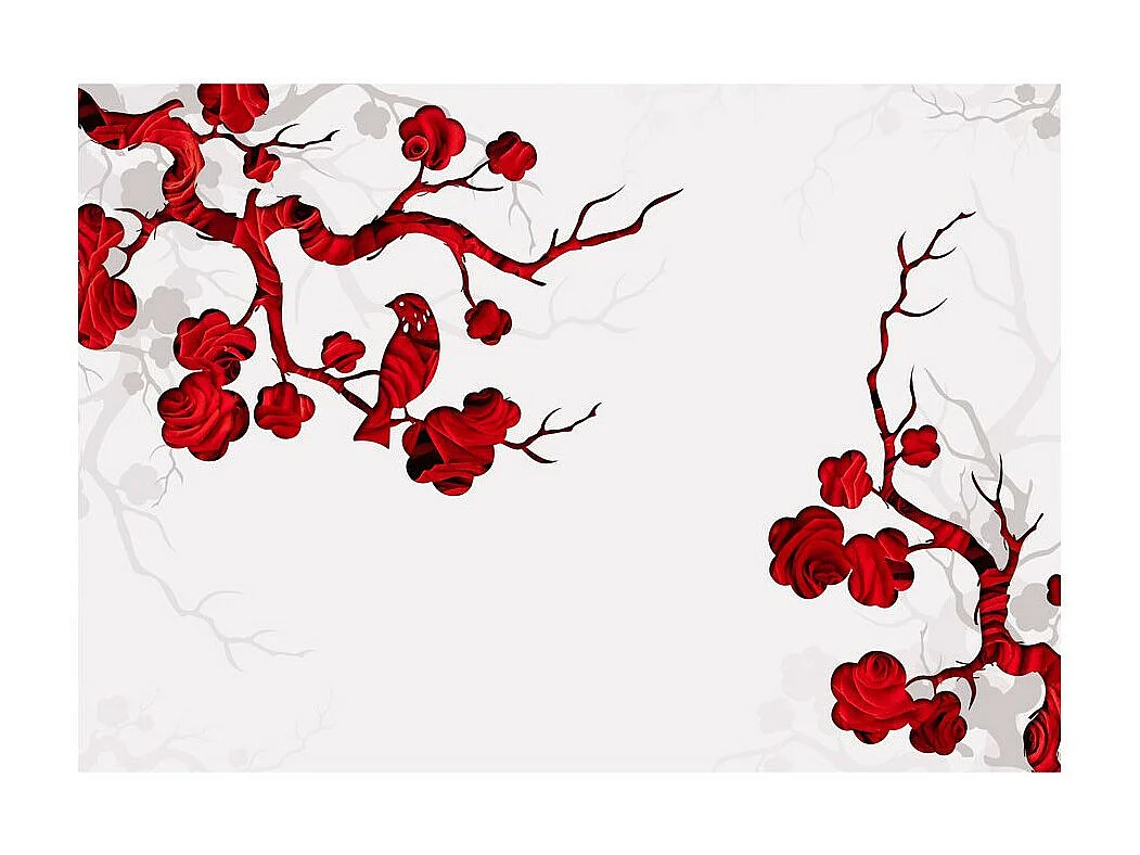 Papier Peint "Red Bush" 245 x 350 cm