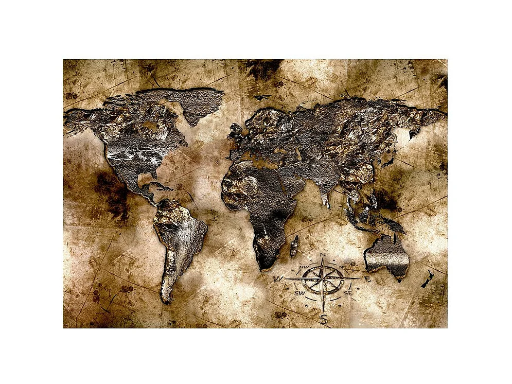 Papier Peint "Old World Map II" 70 x 100 cm