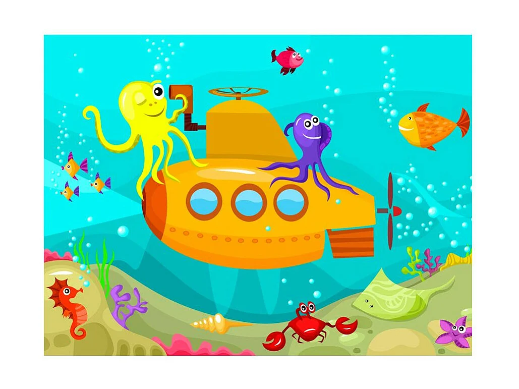 Papier Peint "Sous Marin" 270 x 350 cm