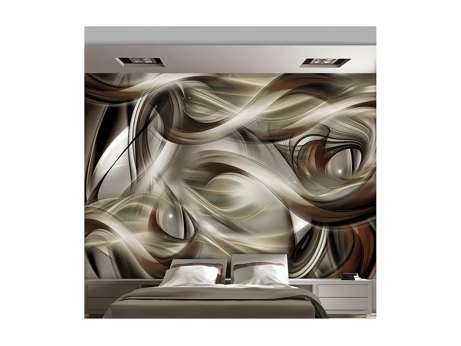 Papier Peint "Brown Revelry" 105 x 150 cm