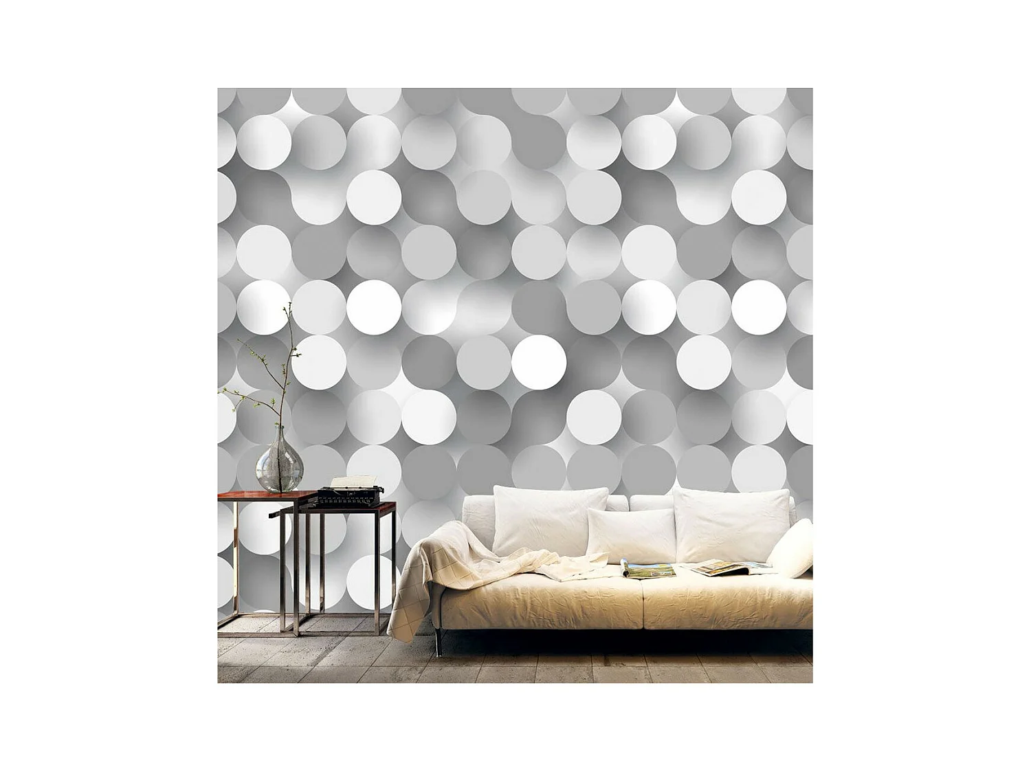 Papier Peint "Silver Net" 210 x 300 cm