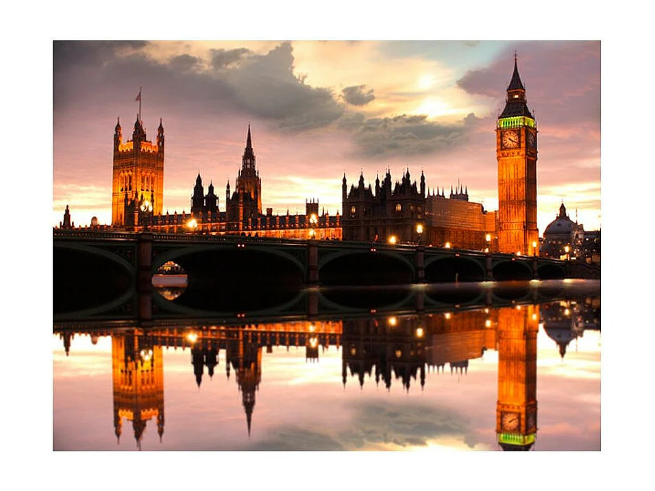 Papier Peint "Soirée à Londres, Big Ben" 231 x 300 cm