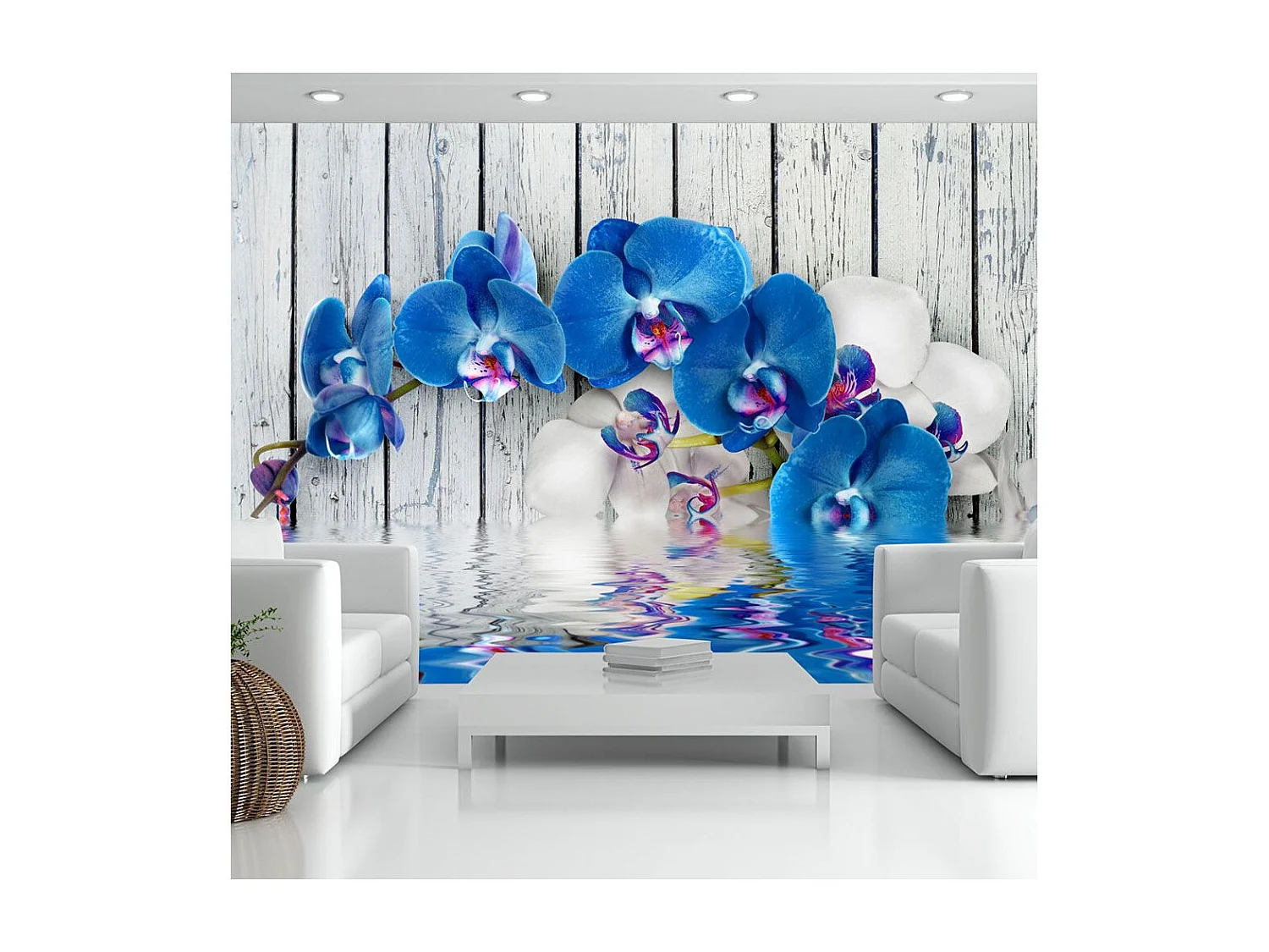 Papier Peint "Cobaltic Orchid" 245 x 350 cm