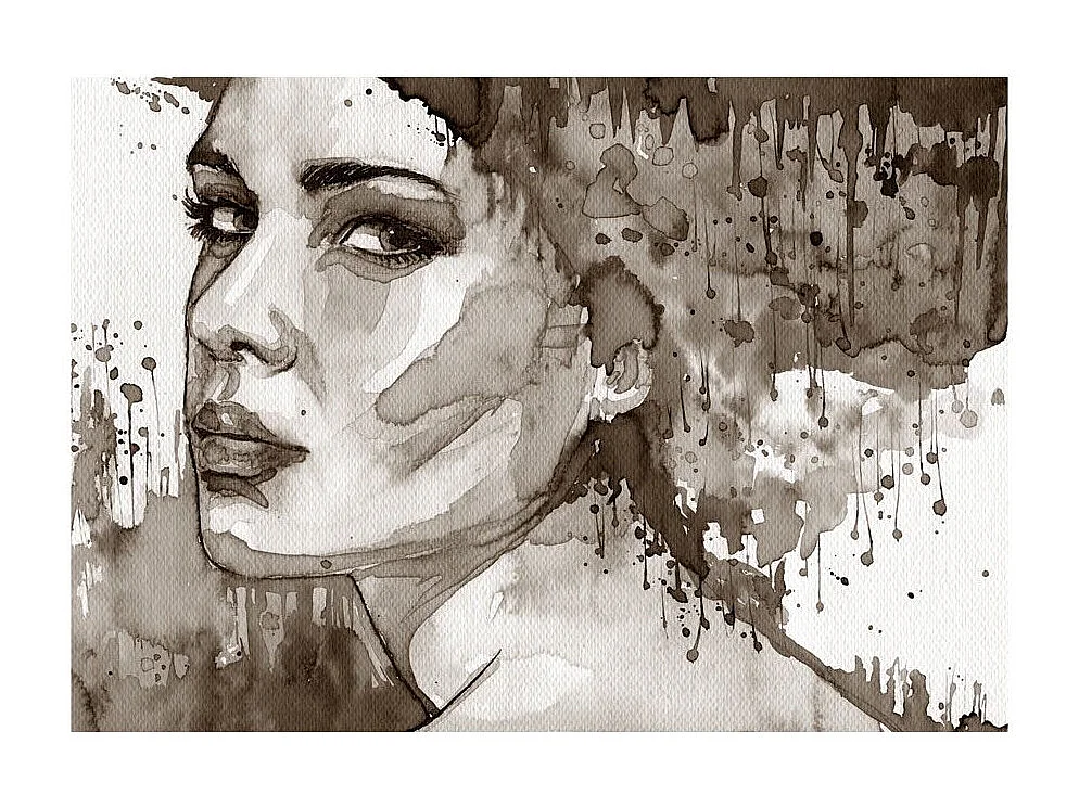 Papier Peint "Black Lady" 140 x 200 cm