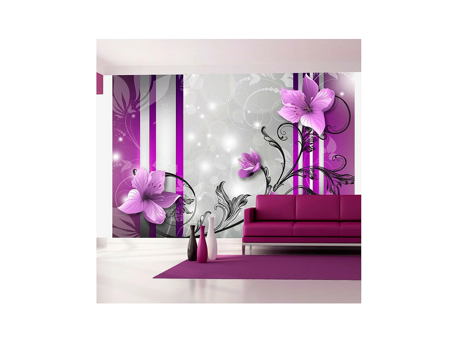 Papier Peint "Violet Buds" 280 x 400 cm