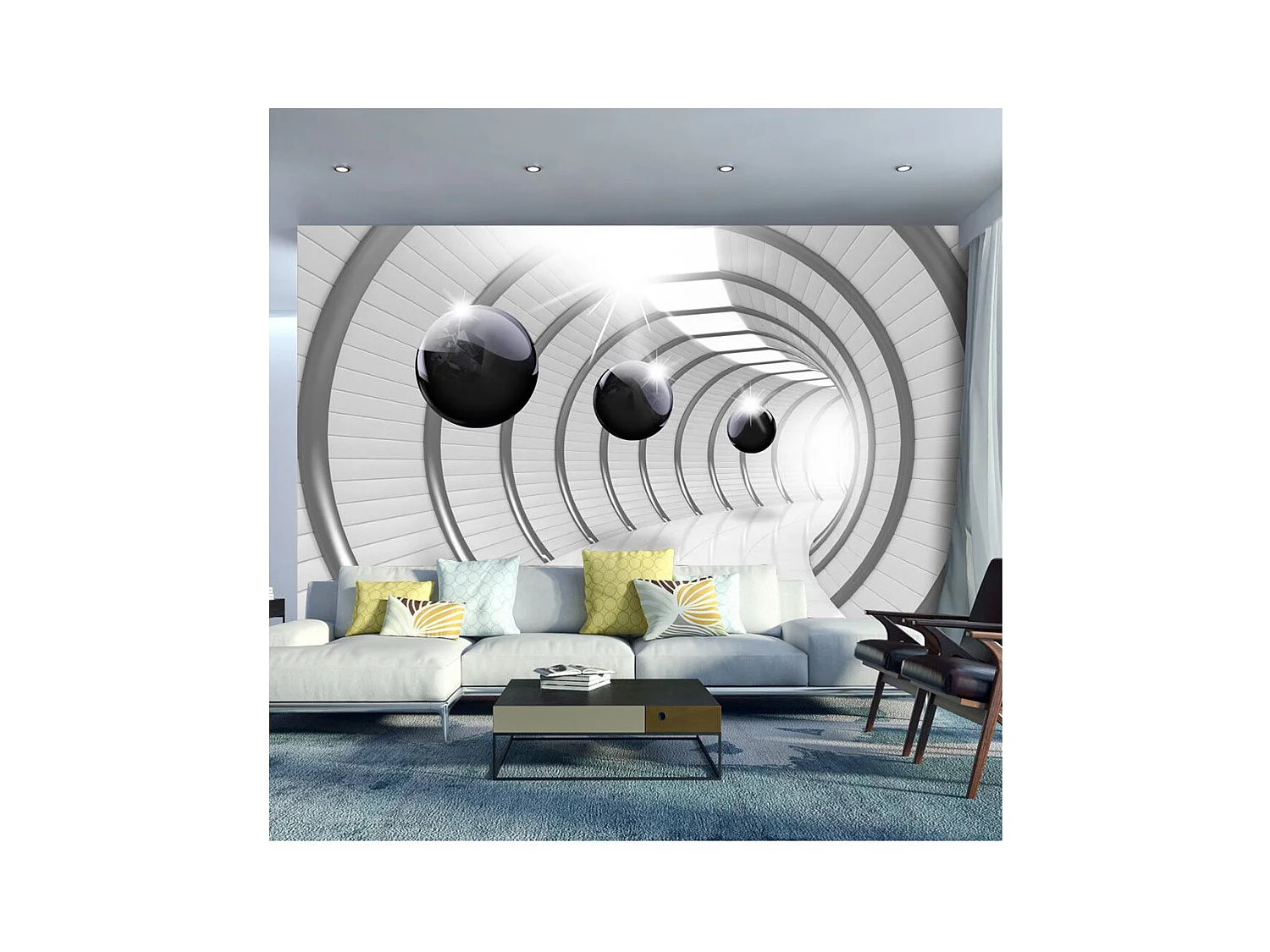 Papier Peint "Futuristic Tunnel" 280 x 400 cm