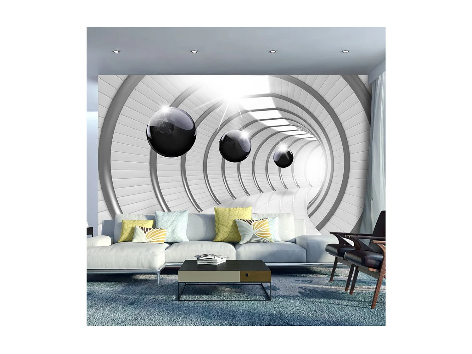 Papier Peint "Futuristic Tunnel" 280 x 400 cm