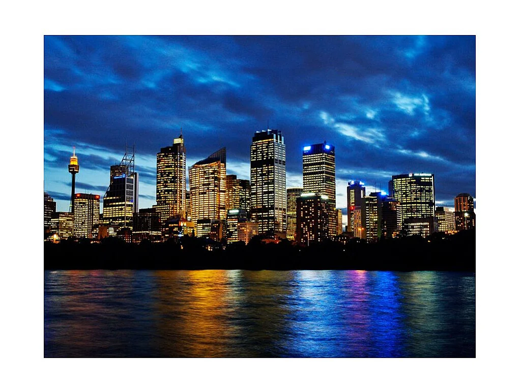 Papier Peint "Nuages ??du Soir sur Sydney" 193 x 250 cm