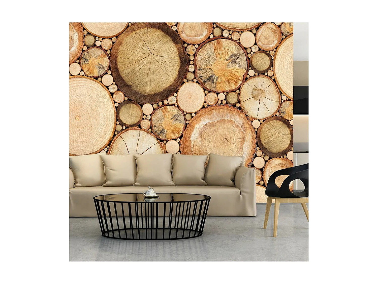 Papier Peint "Grains de Bois" 140 x 200 cm