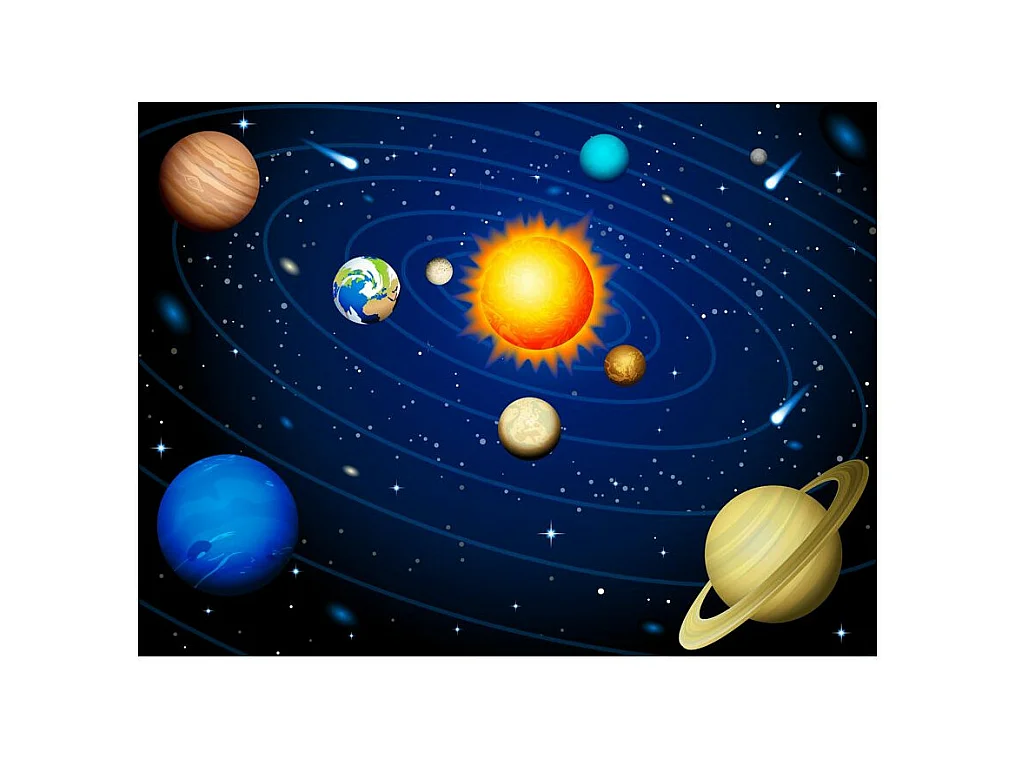 Papier Peint "Système Solaire" 270 x 350 cm