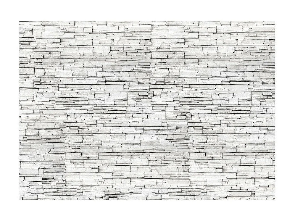 Papier Peint "White Brick III" 175 x 250 cm