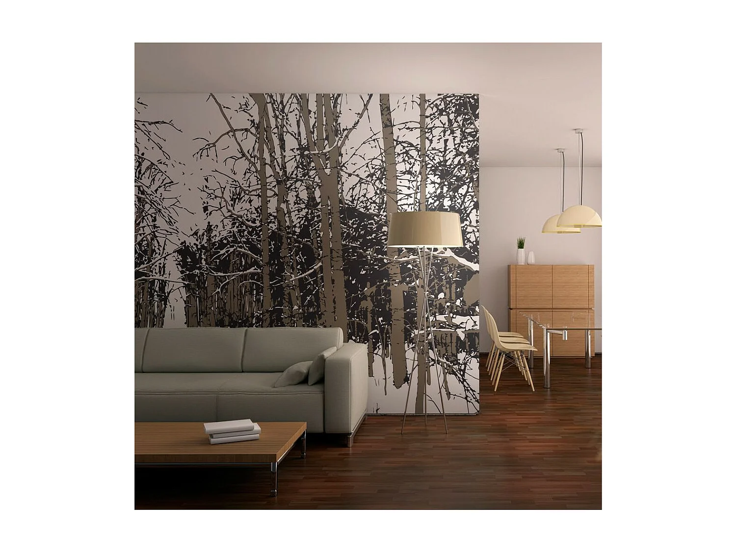 Papier Peint "Arbres Automne" 270 x 350 cm