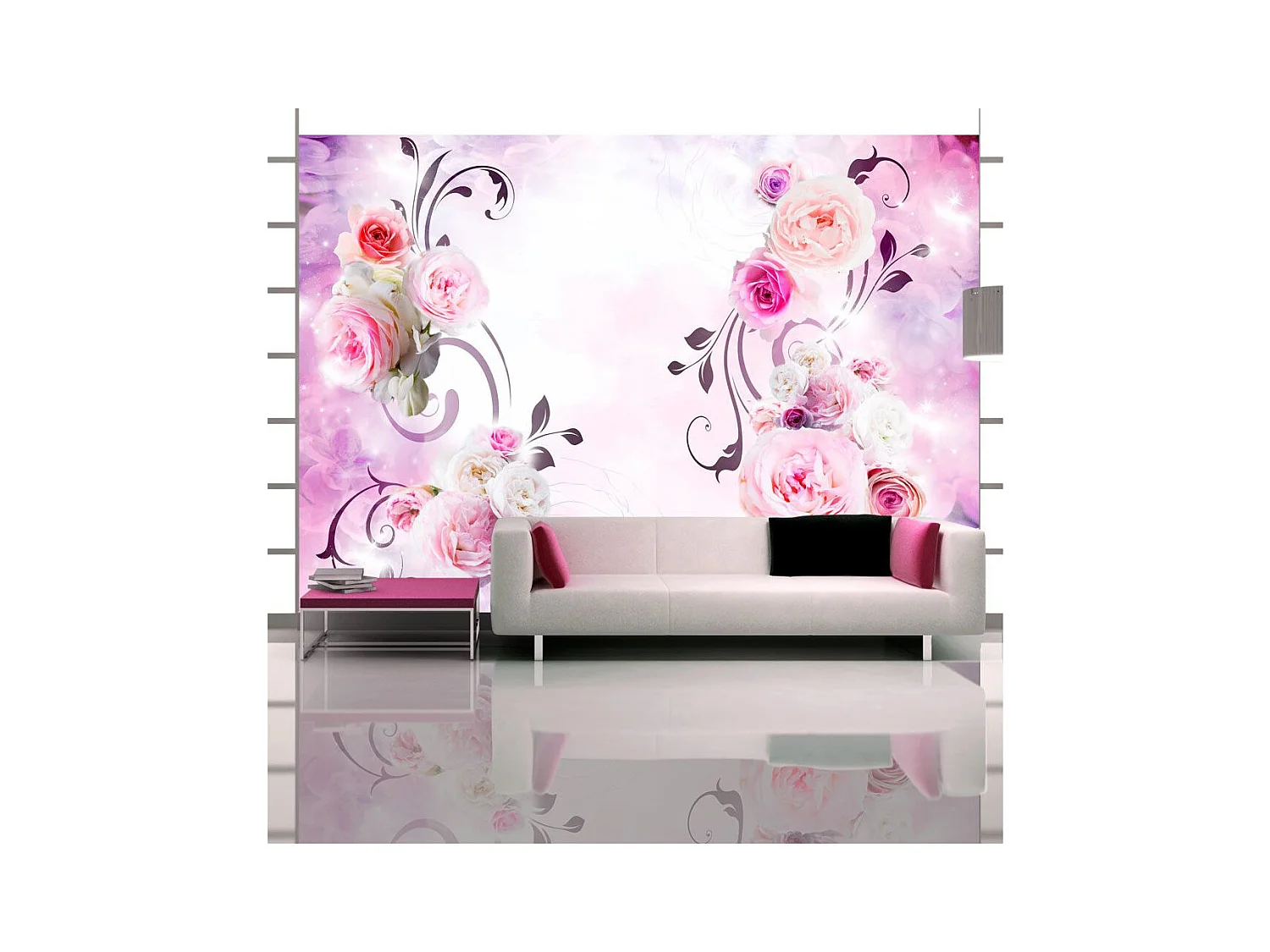 Papier Peint "Rose Variations" 105 x 150 cm