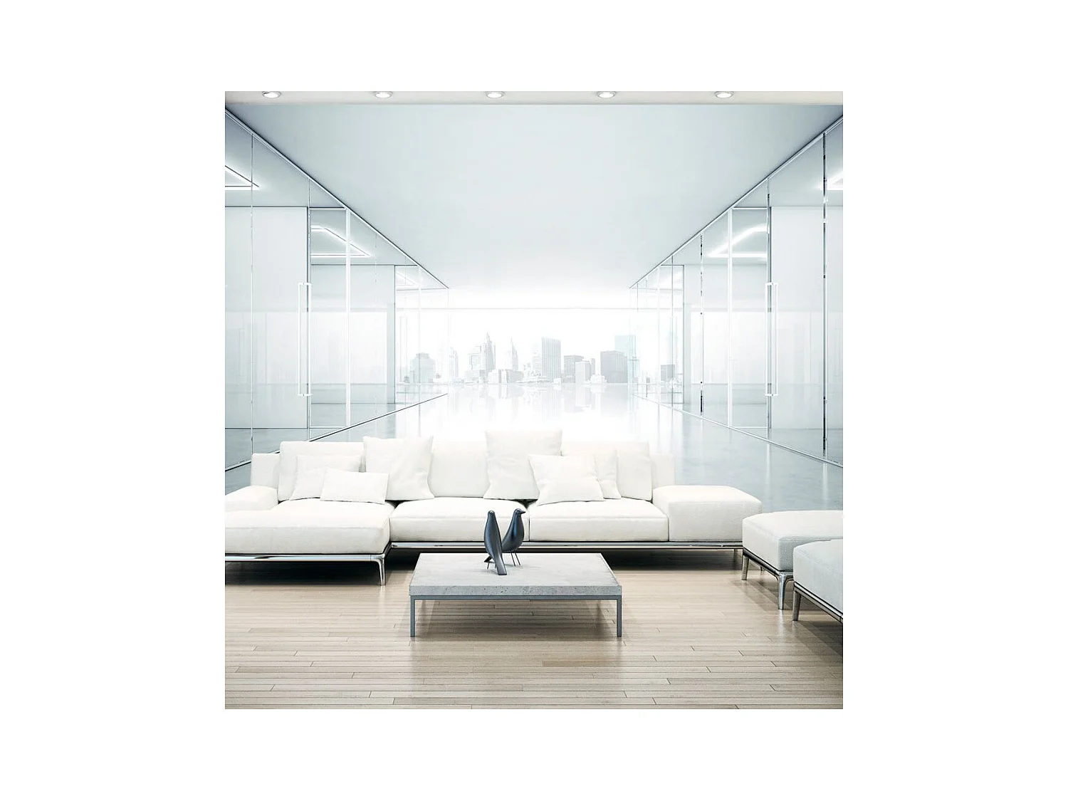 Papier Peint "White City" 140 x 200 cm