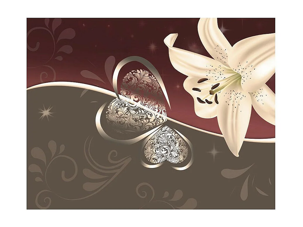 Papier Peint "Cream Lily" 193 x 250 cm