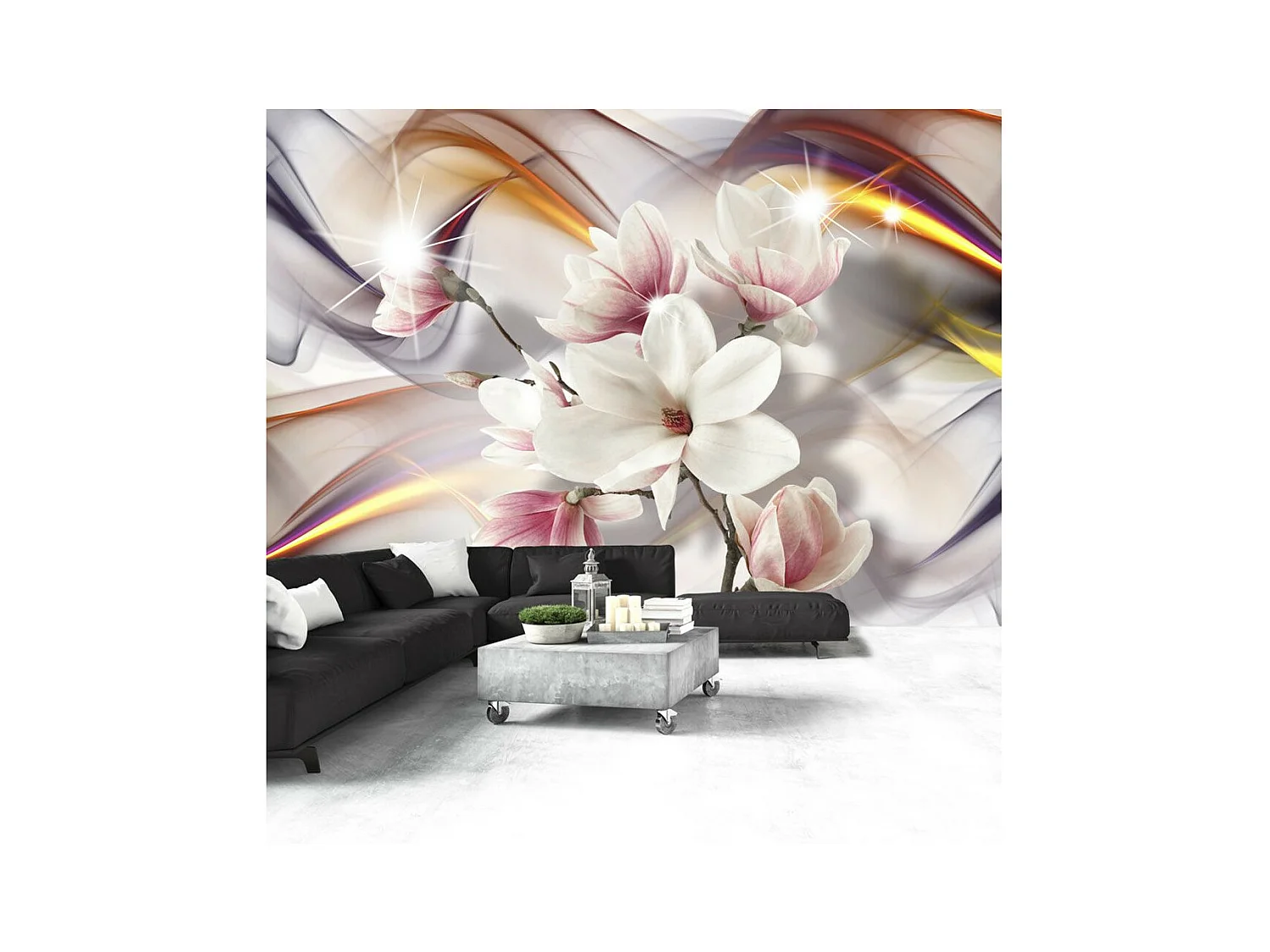 Papier Peint "Artistic Magnolias" 140 x 200 cm