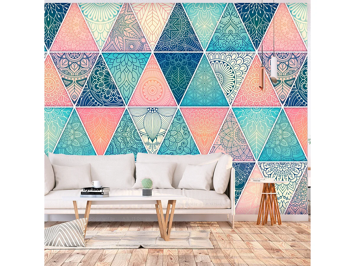 Papier Peint "Oriental Triangles" 245 x 350 cm