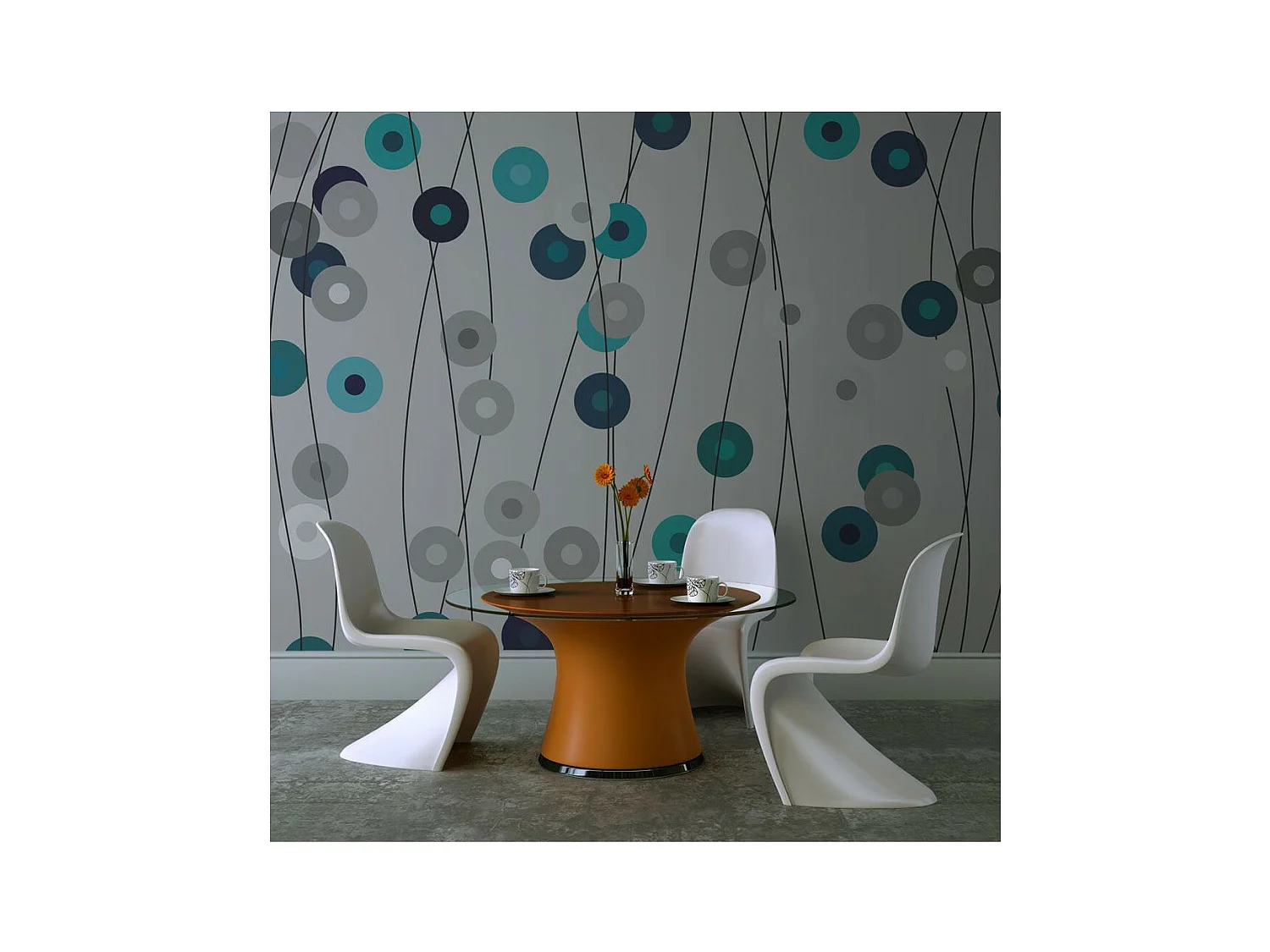 Papier Peint "Cordons de Soie" 270 x 350 cm