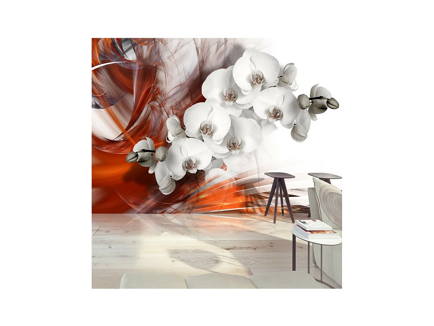 Papier Peint "Orchid on Fire II" 245 x 350 cm