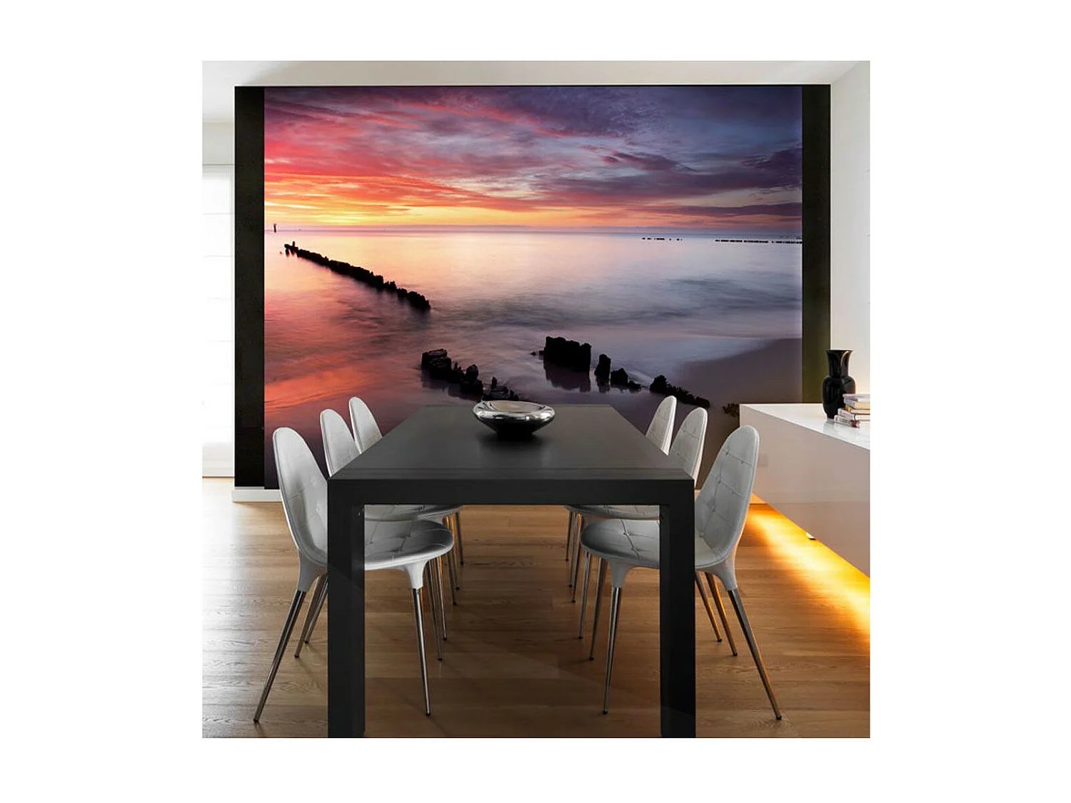 Papier Peint "Lever du Soleil sur la Mer Baltique" 193 x 250 cm