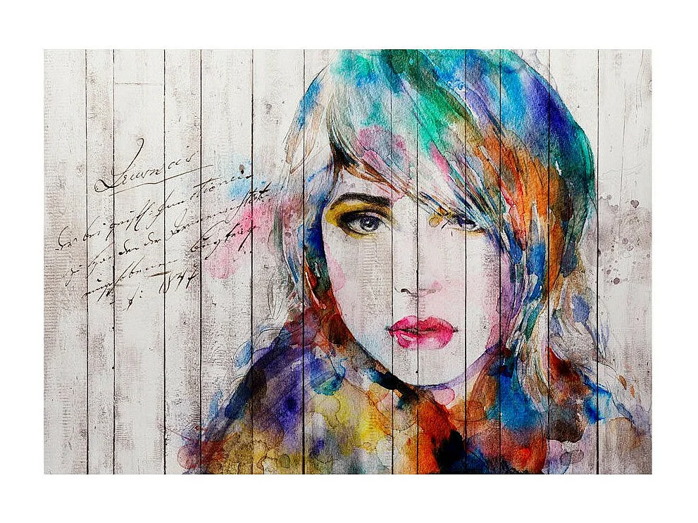 Papier Peint "Wooden Portrait" 245 x 350 cm