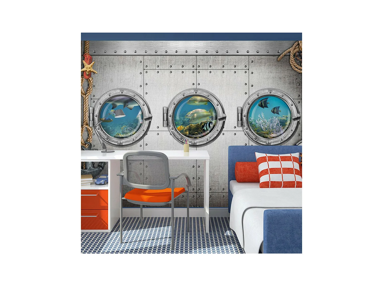 Papier Peint "Portholes" 210 x 300 cm