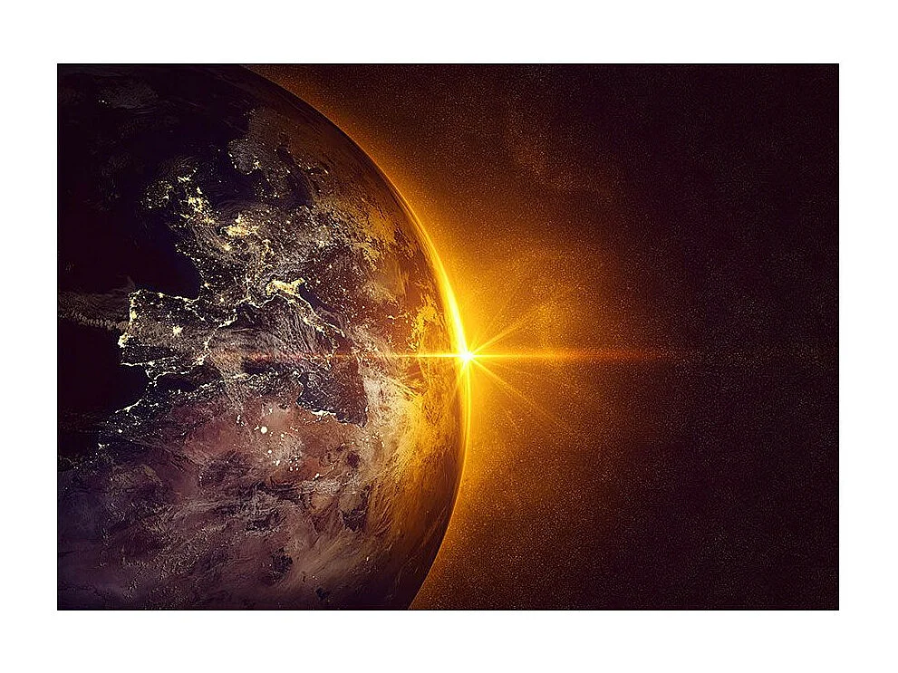 Papier Peint "Golden Earth" 210 x 300 cm