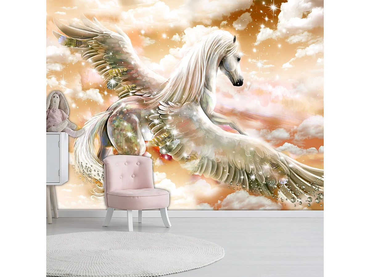 Papier Peint "Pegasus Orange" 105 x 150 cm