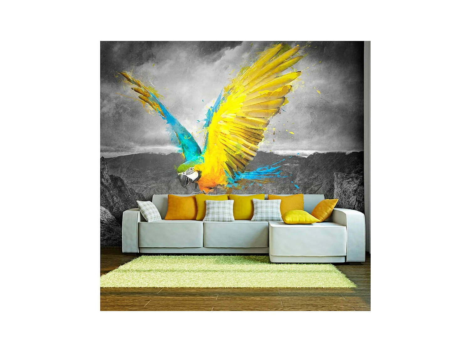 Papier Peint "Exotic Parrot" 193 x 250 cm