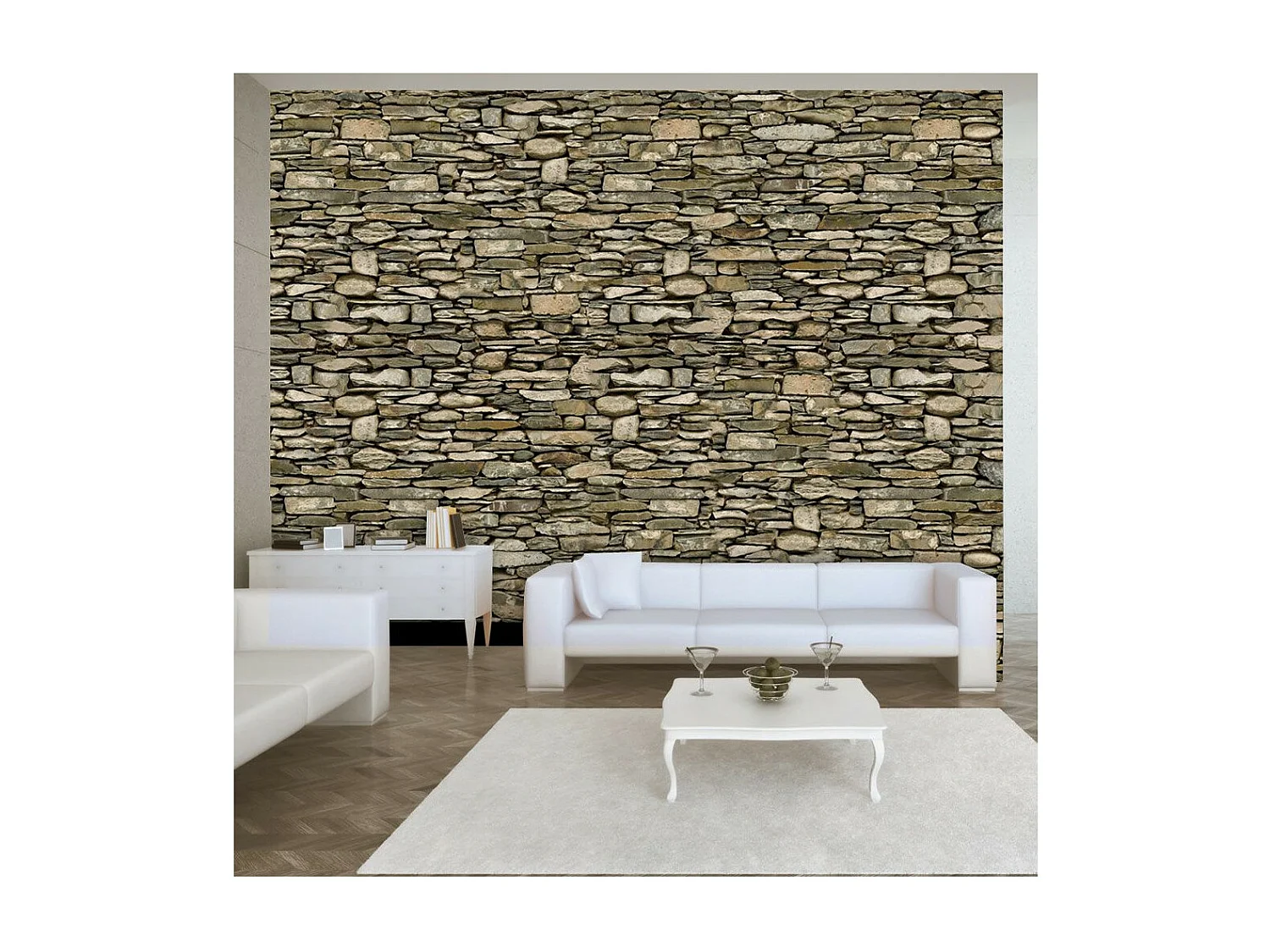 Papier Peint "Stone Wall" 210 x 300 cm