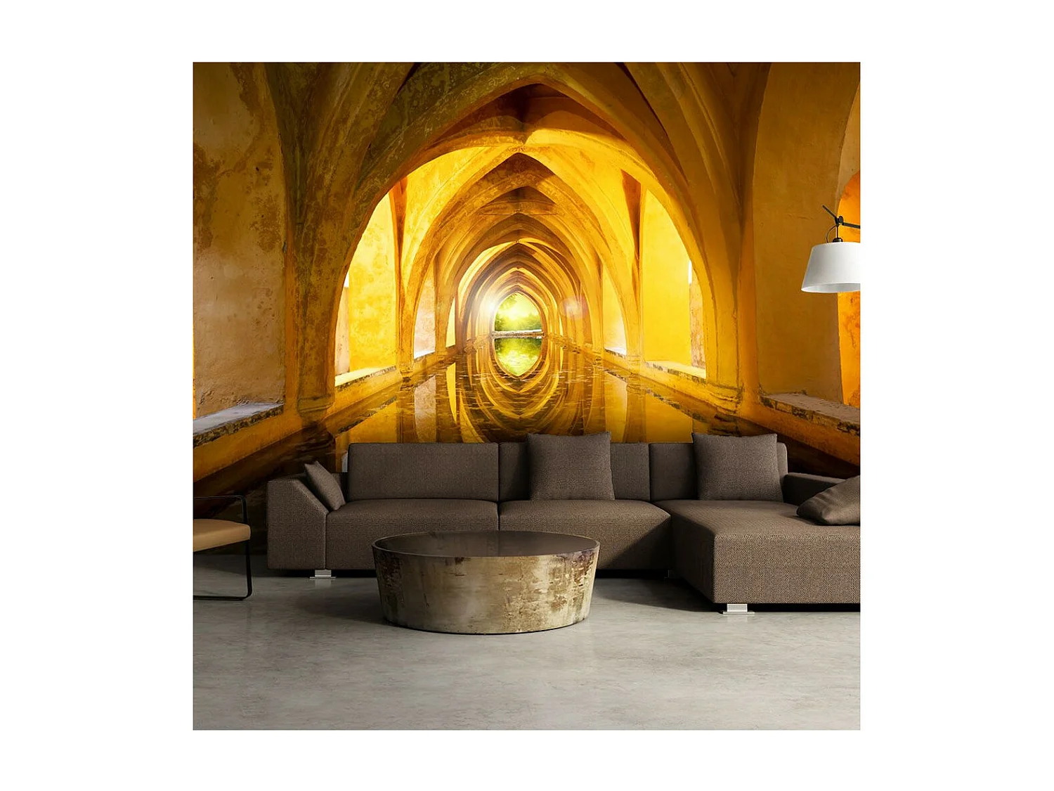 Papier Peint "The Golden Corridor" 175 x 250 cm