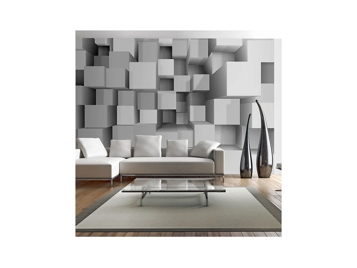 Papier Peint "Geometric Puzzle II" 140 x 200 cm