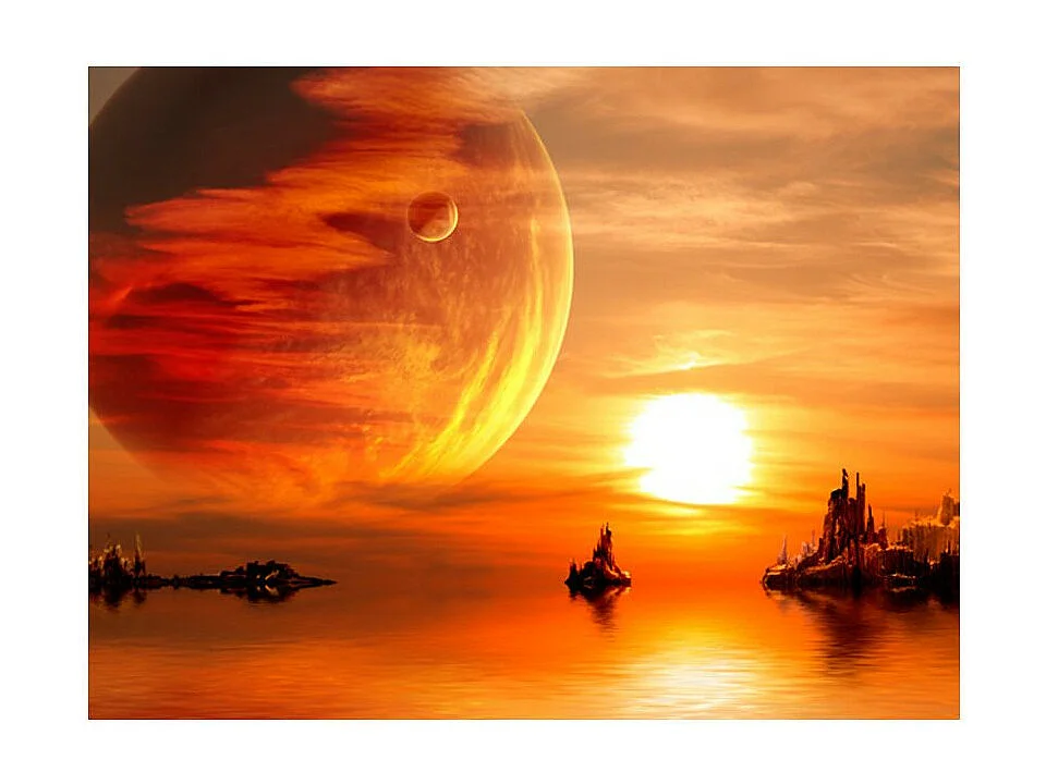 Papier Peint "Fantasy Sunset" 231 x 300 cm