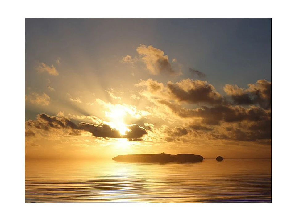 Papier Peint "Mer Coucher de Soleil" 193 x 250 cm