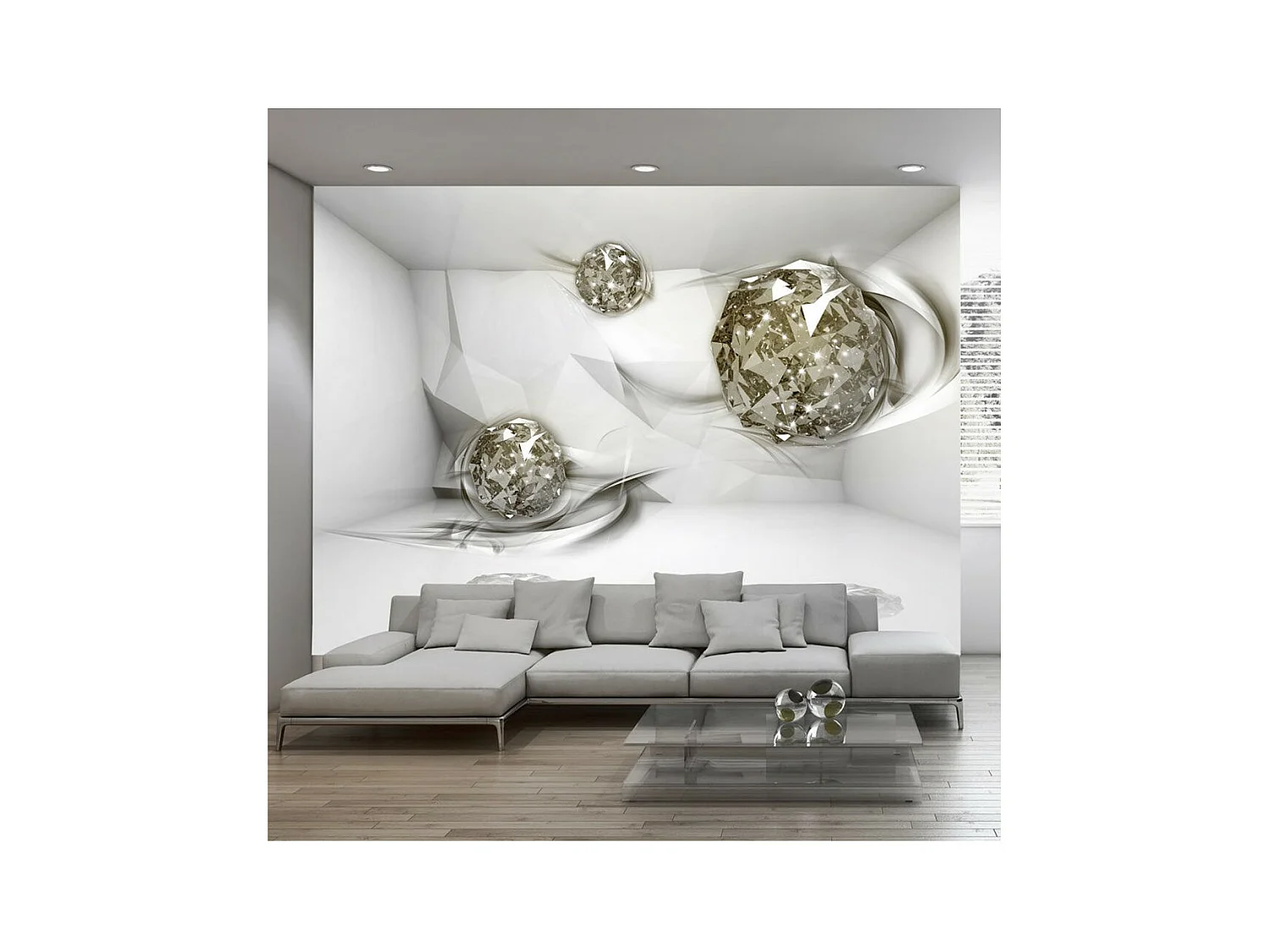 Papier Peint "Abstract Diamonds" 210 x 300 cm