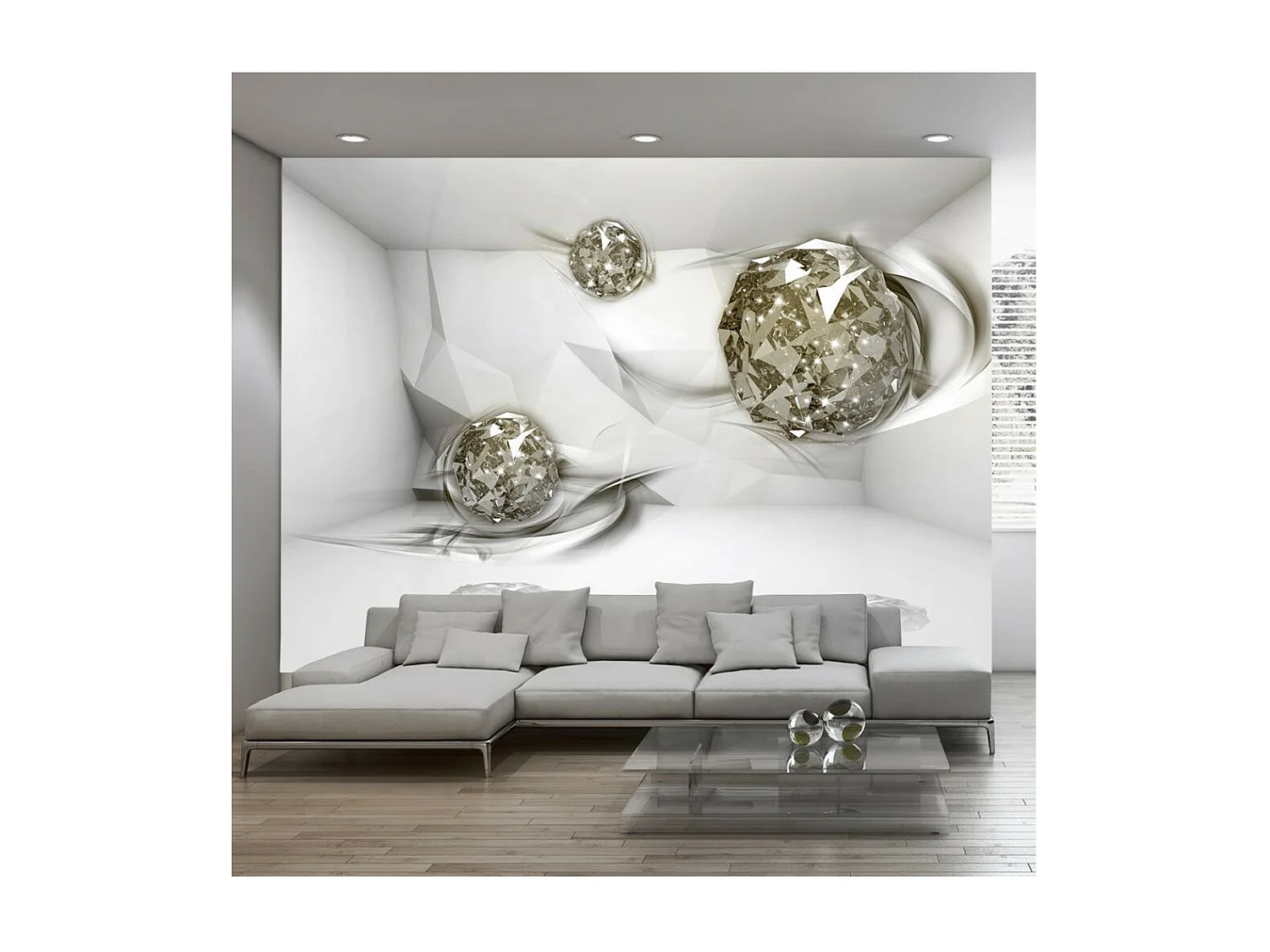 Papier Peint "Abstract Diamonds" 210 x 300 cm