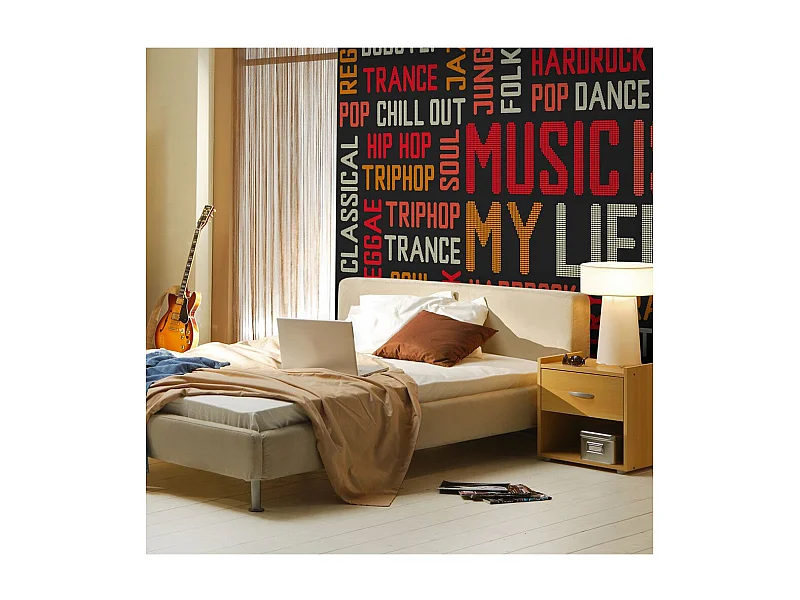 Papier Peint "Music is My Life" 193 x 250 cm