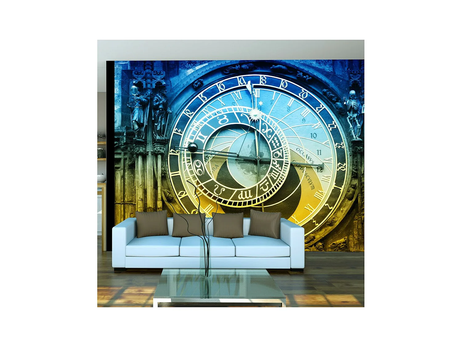 Papier Peint "Horloge Astronomique de Prague" 231 x 300 cm