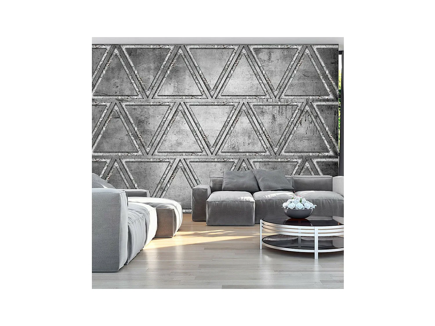 Papier Peint "Dancing with Triangles" 140 x 200 cm