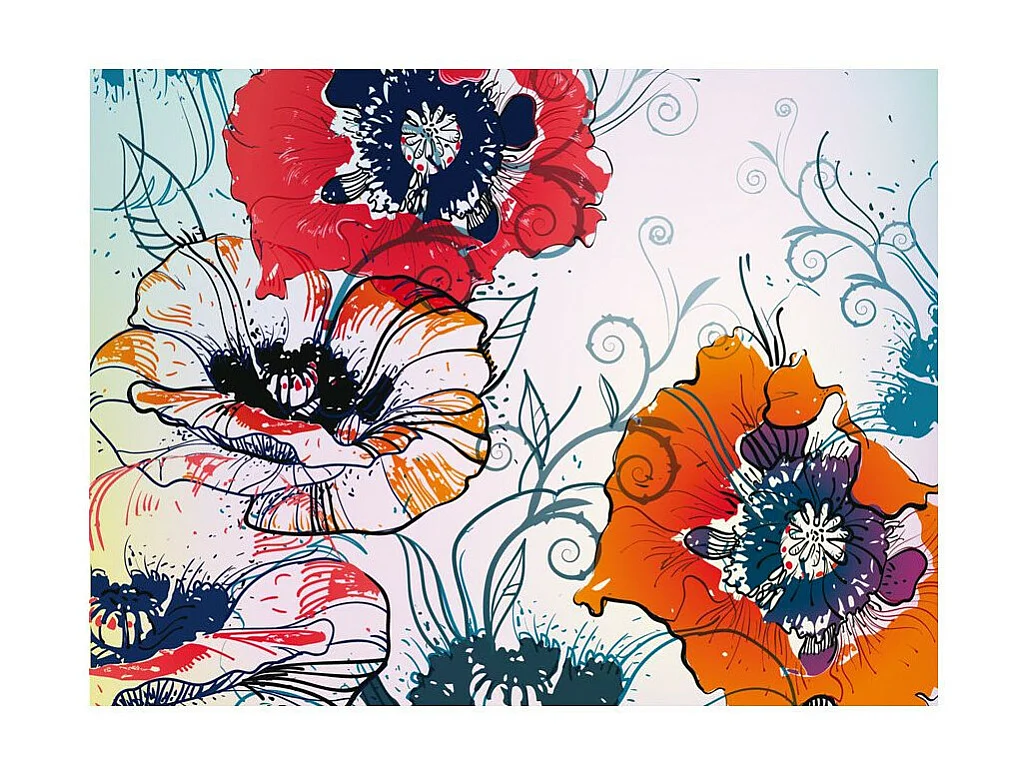 Papier Peint "Motif à l'esprit Champêtre" 193 x 250 cm