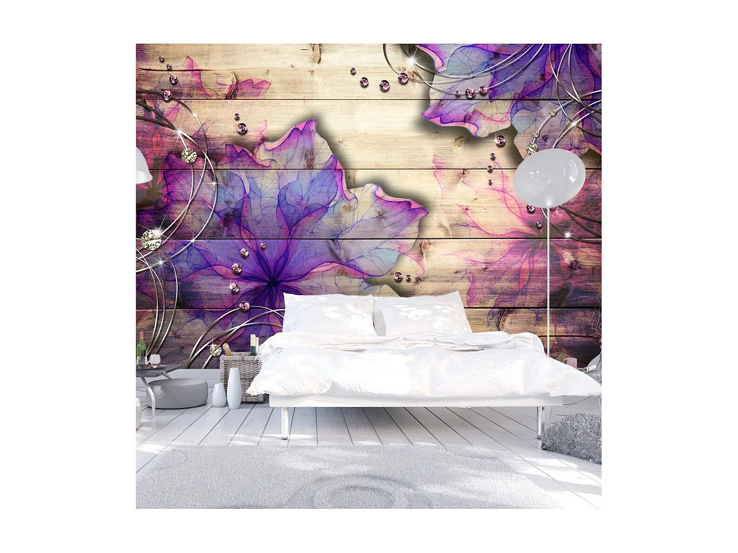 Papier Peint "Purple Memory" 210 x 300 cm