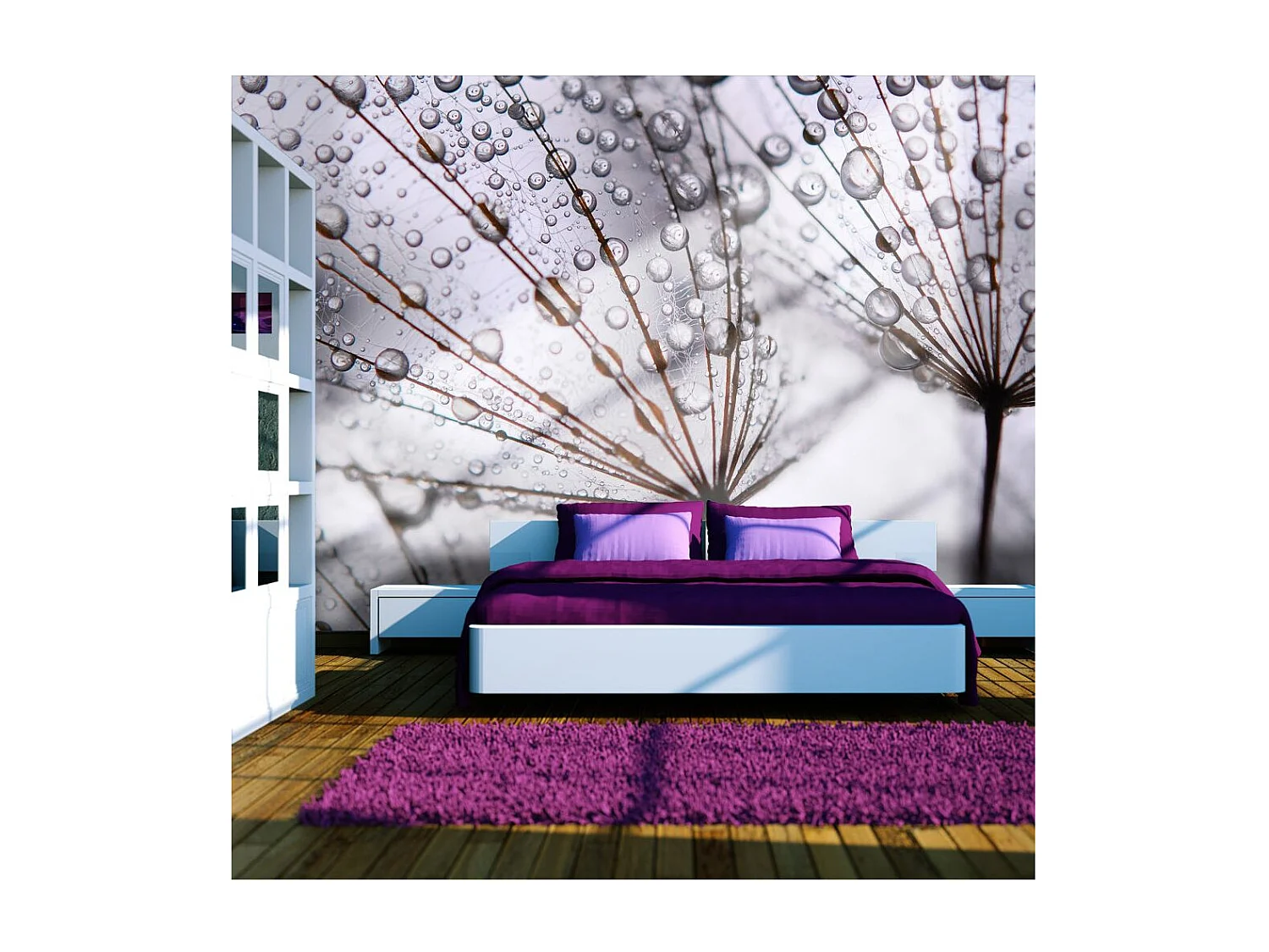 Papier Peint "Pissenlit & Rosée du Matin" 154 x 200 cm