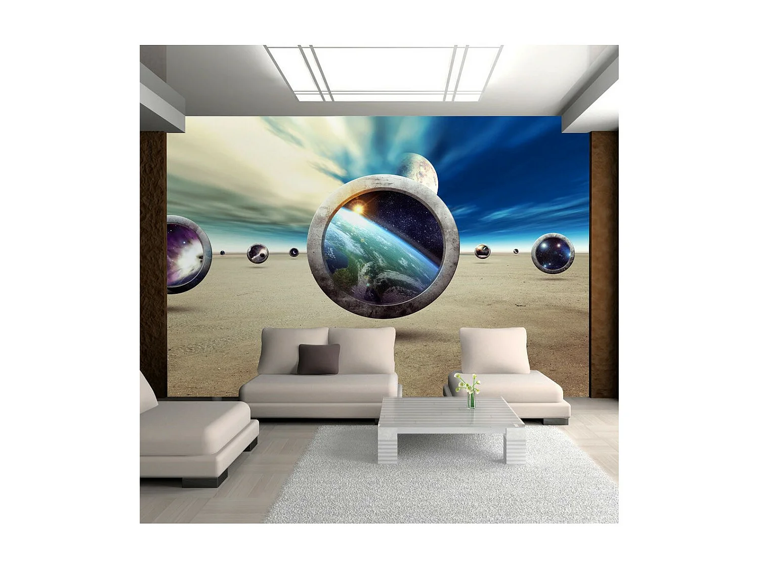 Papier Peint "Promonade dans l'univers" 175 x 250 cm