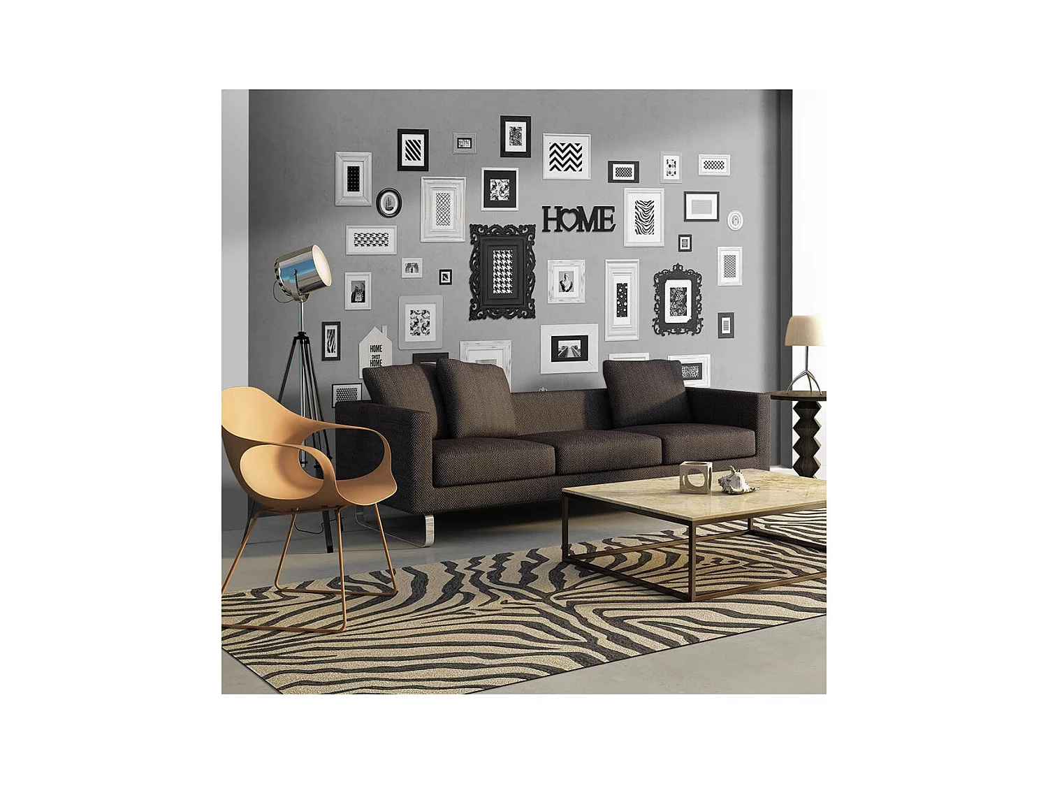 Papier Peint "Wall Full of Frames" 70 x 100 cm