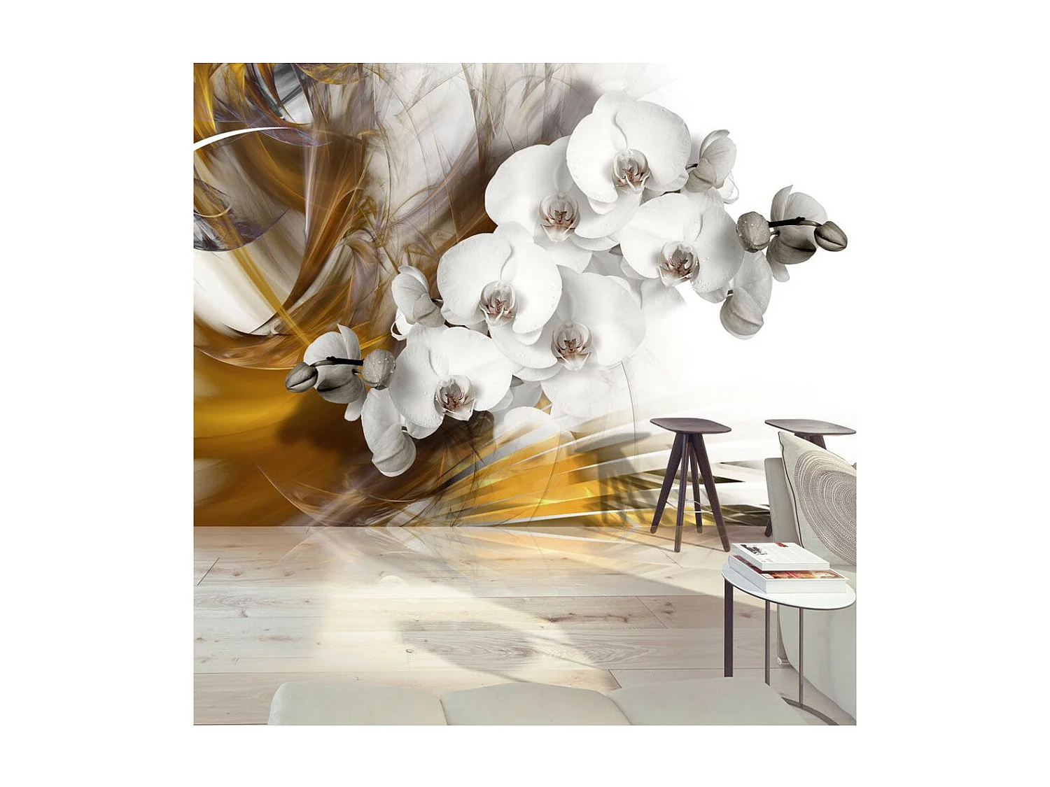 Papier Peint "Orchid on Fire" 140 x 200 cm