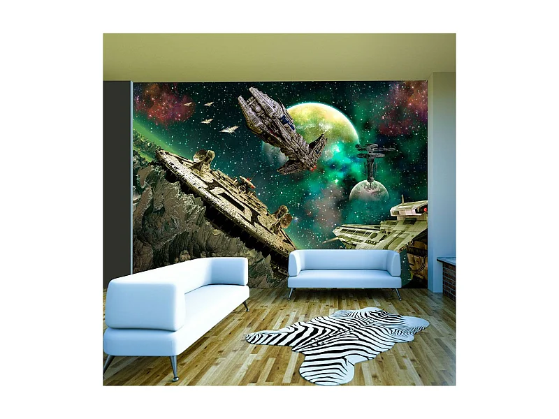 Papier Peint "Flotte Spatiale" 105 x 150 cm
