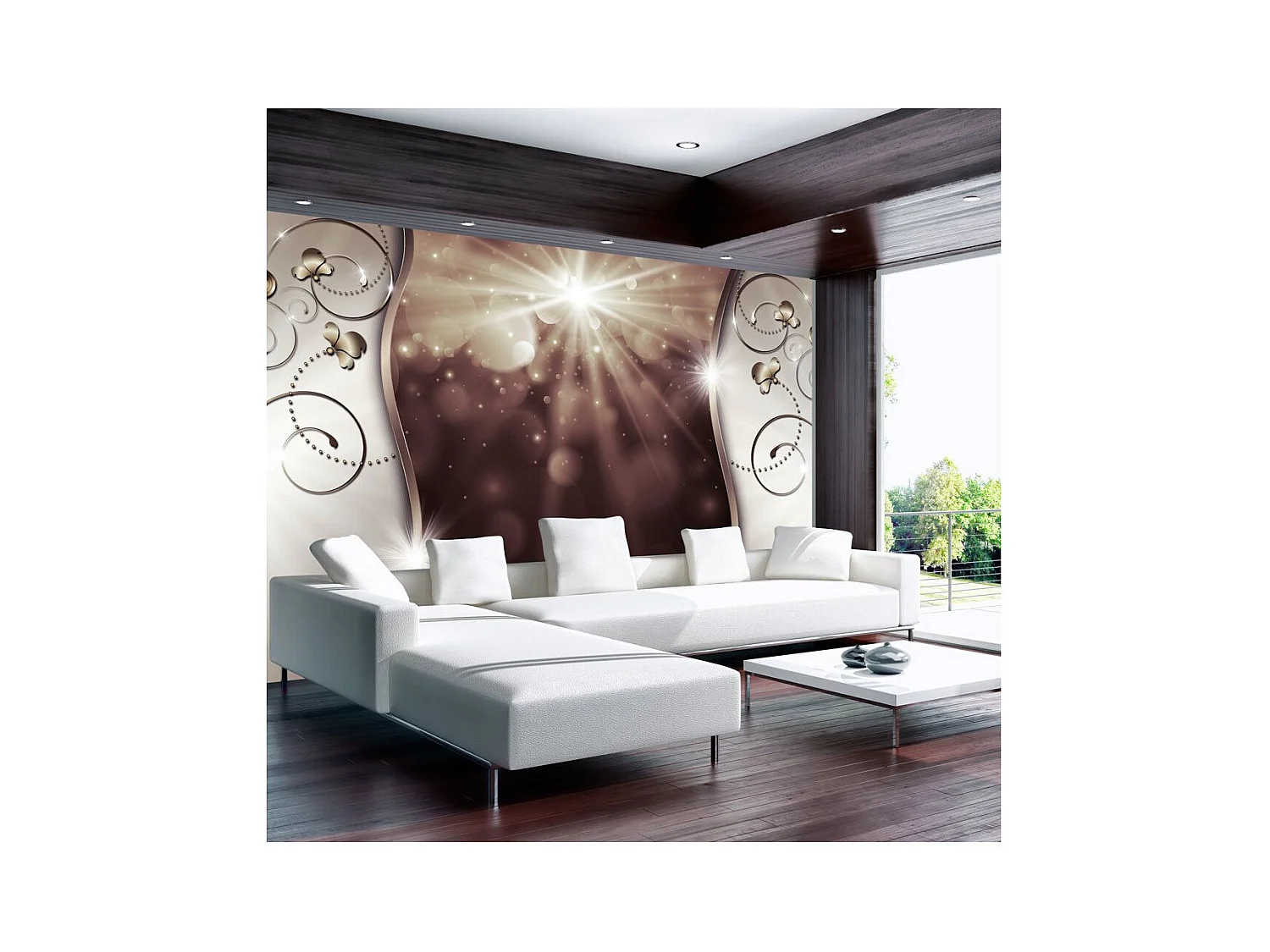 Papier Peint "Rays of the Sun" 70 x 100 cm