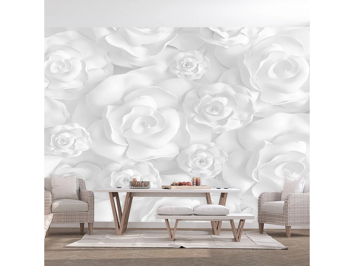 Papier Peint "Plaster Flowers" 245 x 350 cm