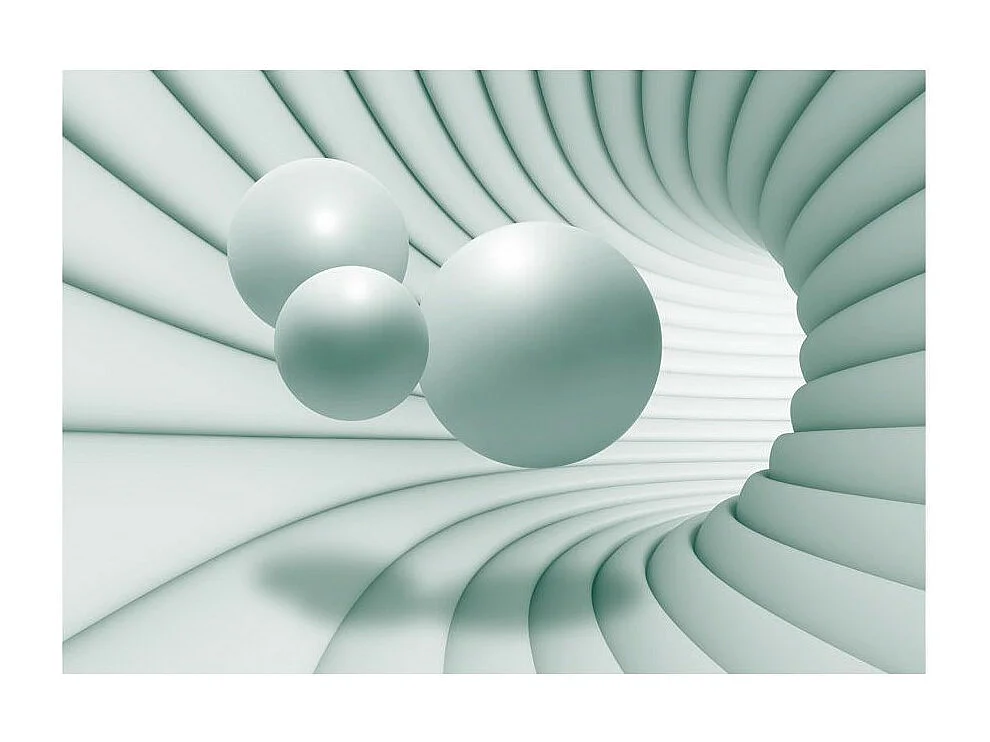 Papier Peint "In the Green Tunnel" 175 x 250 cm