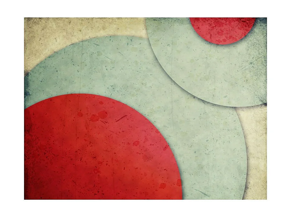 Papier Peint "Cercles Rétro" 193 x 250 cm